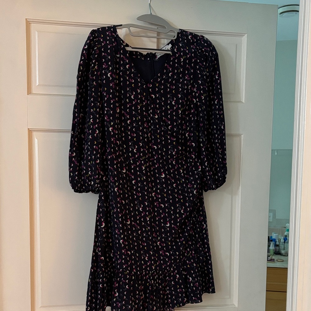 Tanya Taylor Black and Pink Mini Dress